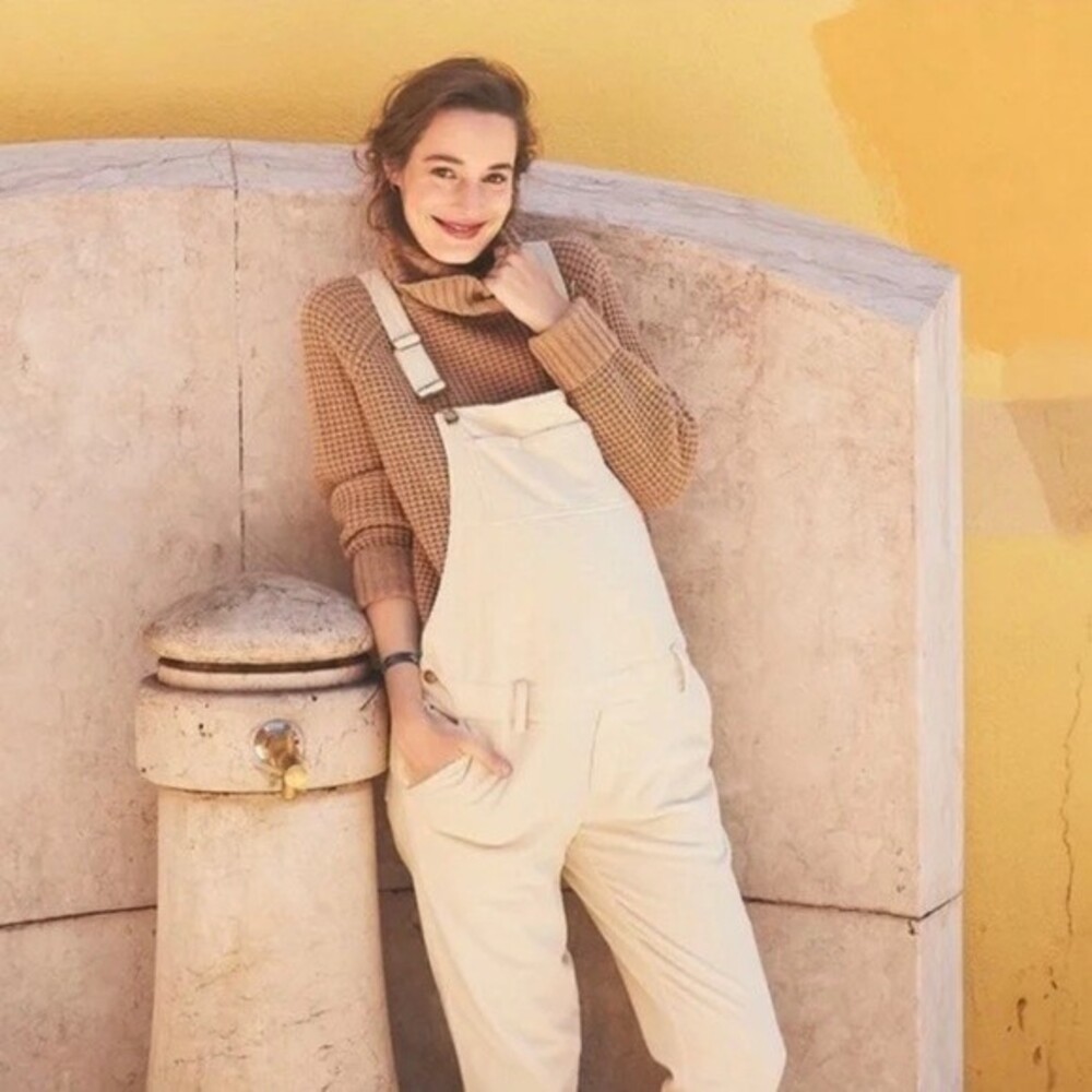 HATCH The Cord Overalls in Ivory Size 3 = US 10-12 NWT